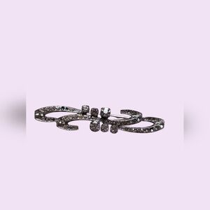 Vintage Bar Brooch With Swirl Design